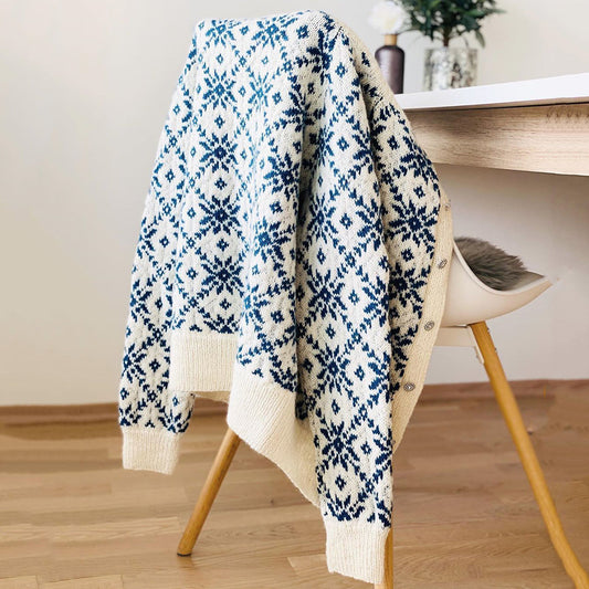 Vintage Knit Icelandic Pattern Women's Sweater elevenforest