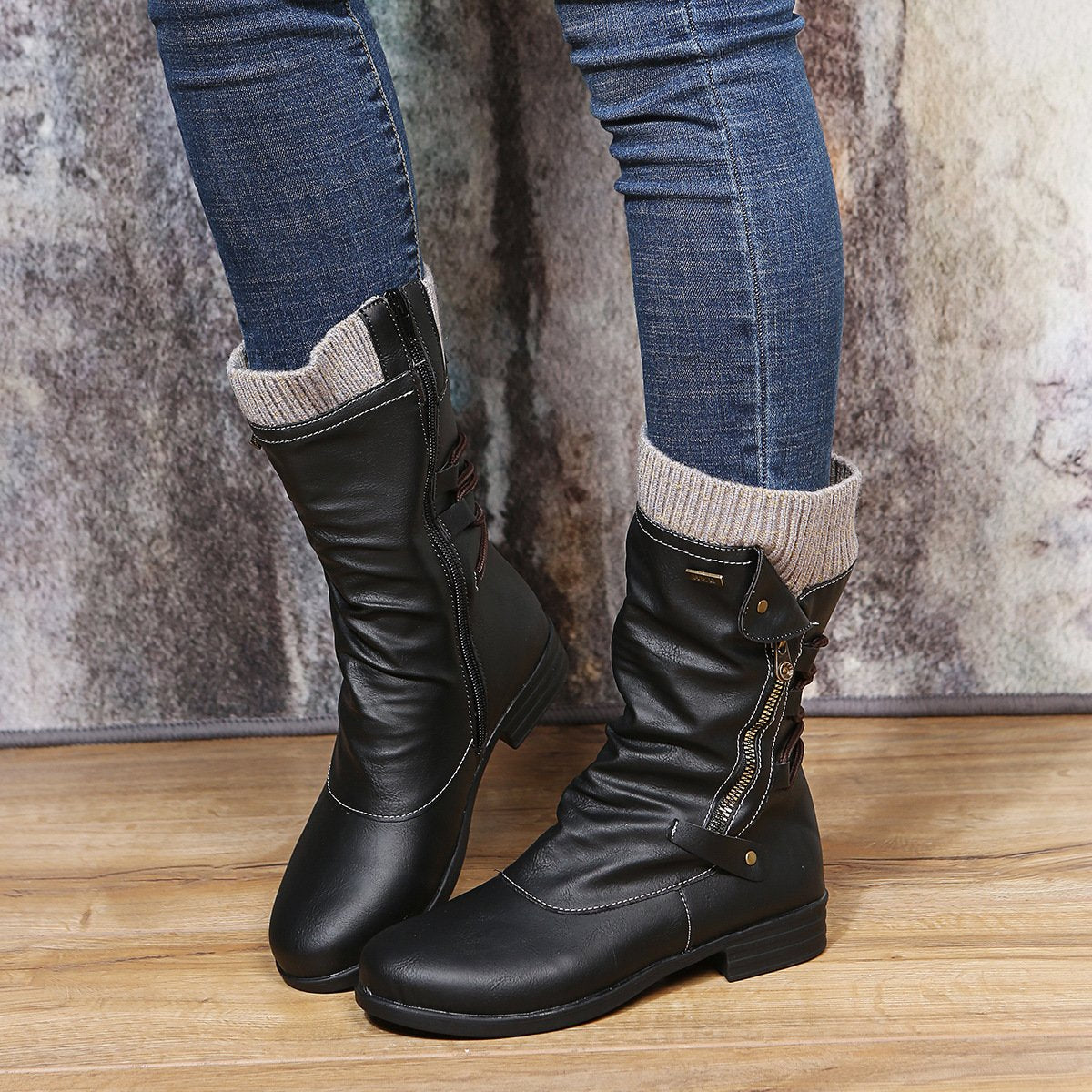 Chic Orthopedic Boots with Unique Design