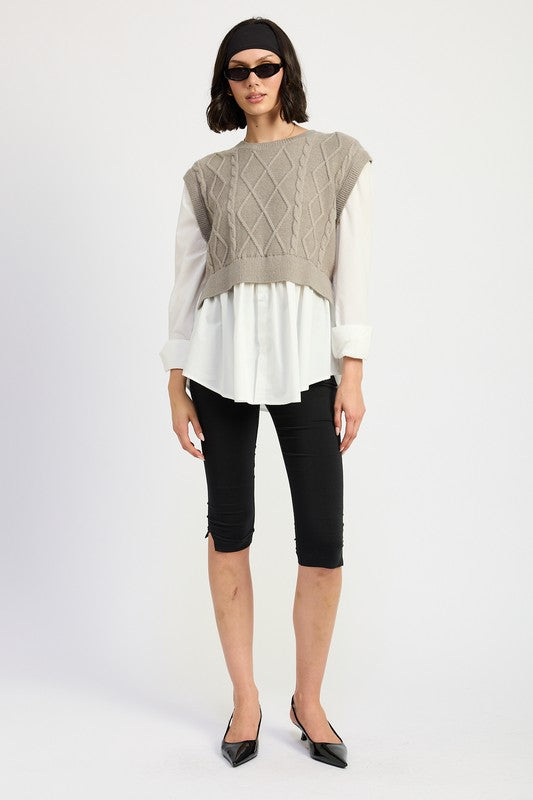 Gracefully Designed Sweater