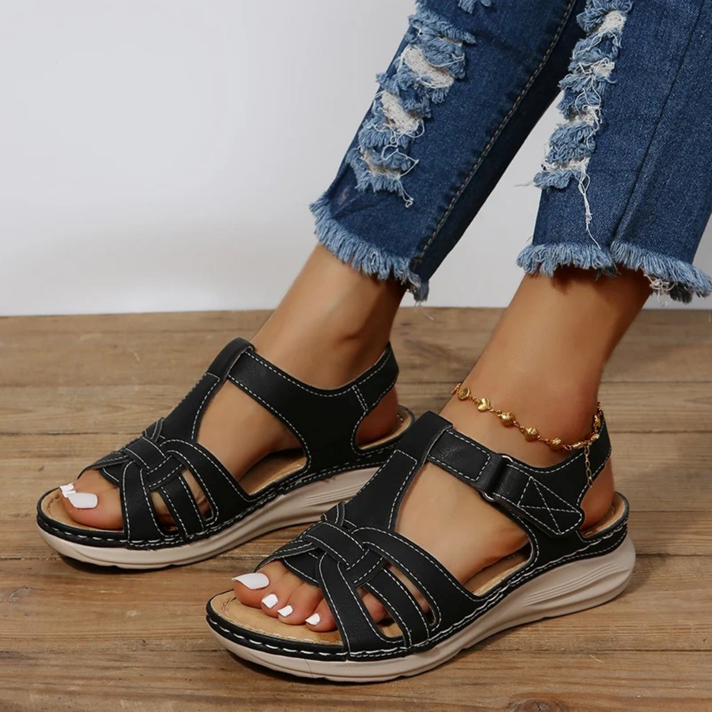 Vintage Inspired Orthopedic Sandals