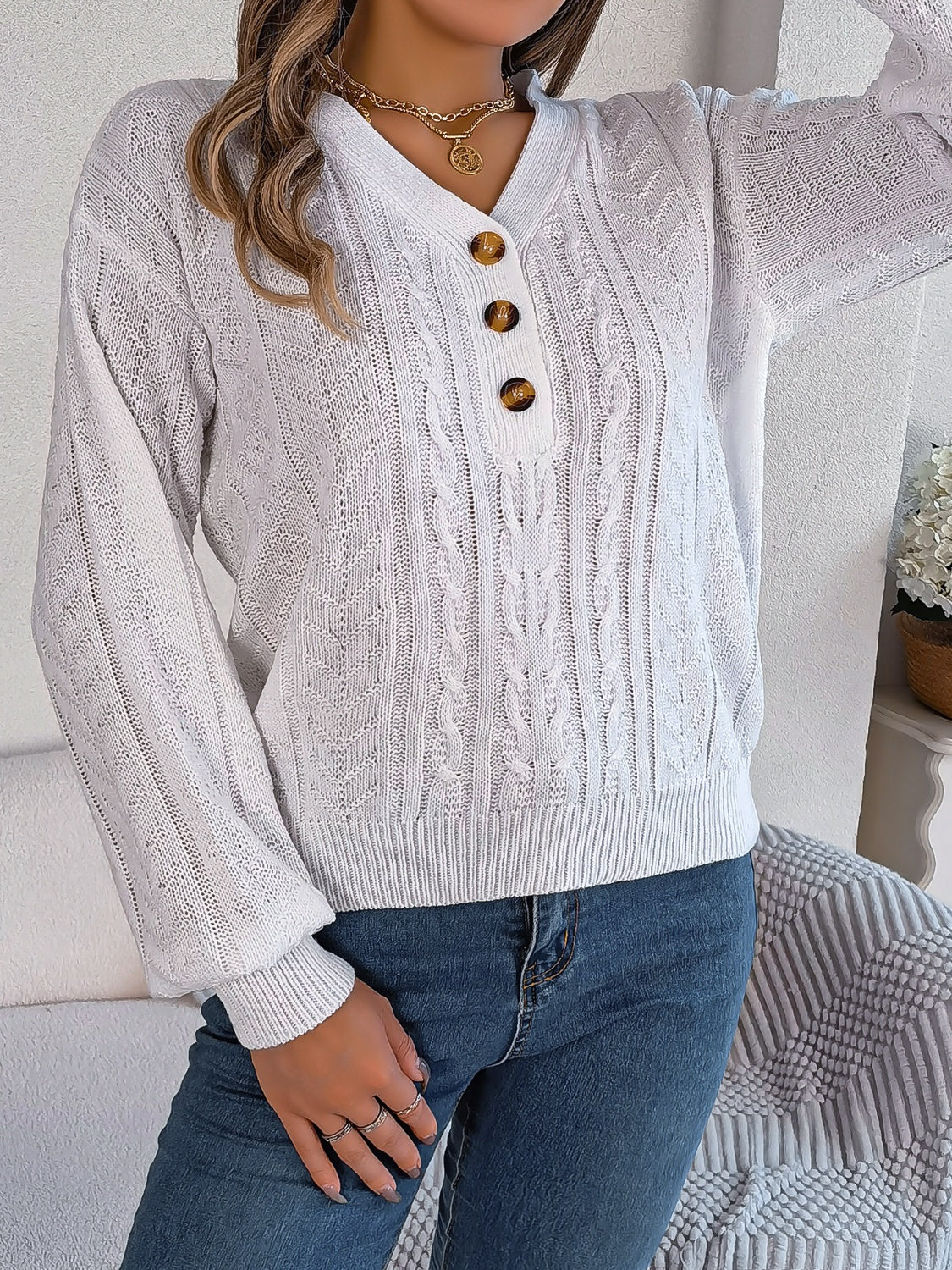 Gracefully Designed Sweater