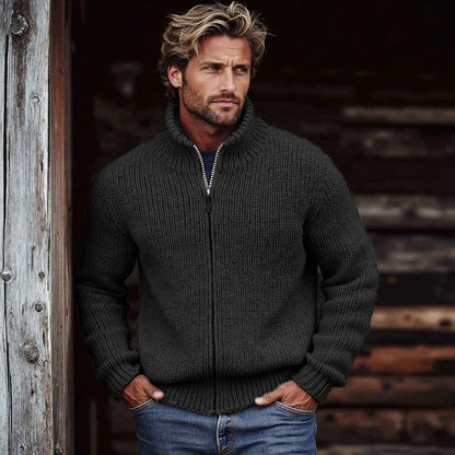 Men's Vintage Solid Color Turtleneck Sweater artswardrobe