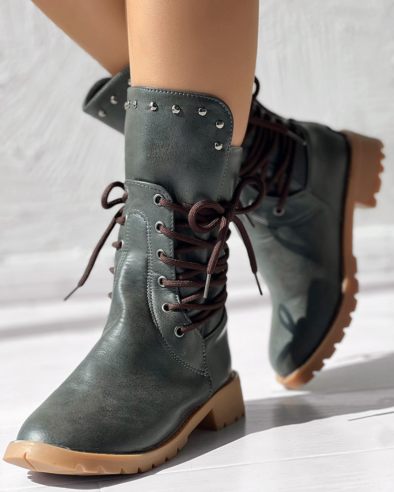 Vintage Inspired Orthopedic Boots