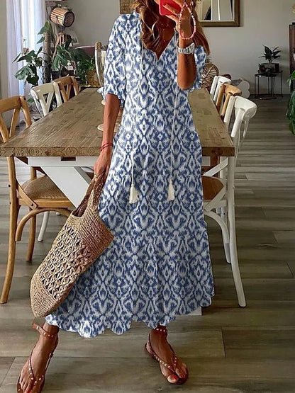 Blue Ikat