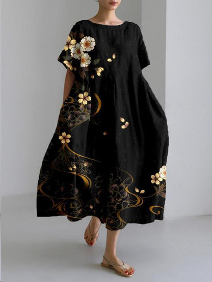 Black And Gold Flower