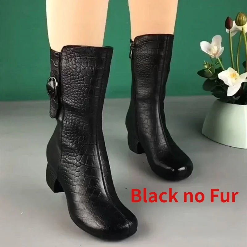 Classic Orthopedic Boots with Timeless Style