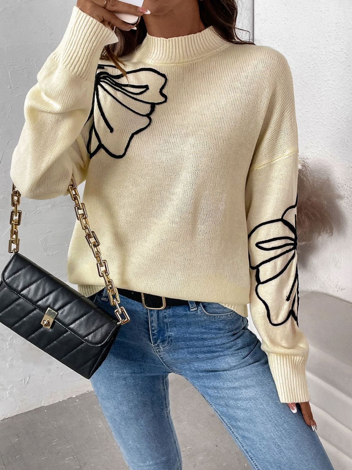 Gracefully Designed Sweater