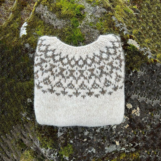 Vintage Geometry Icelandic Pattern Comfy Sweater elevenforest