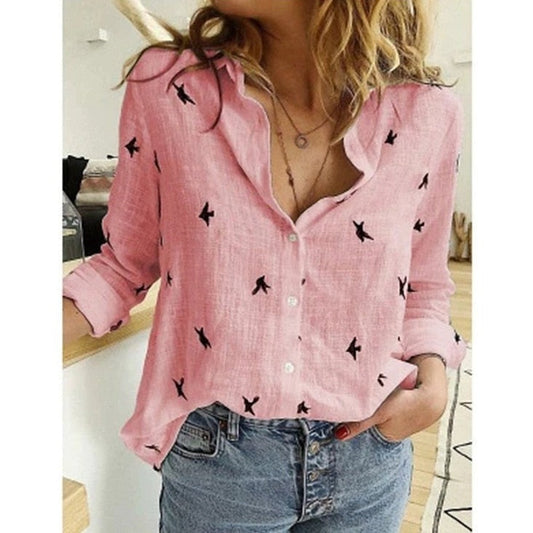 Pink With Birds
