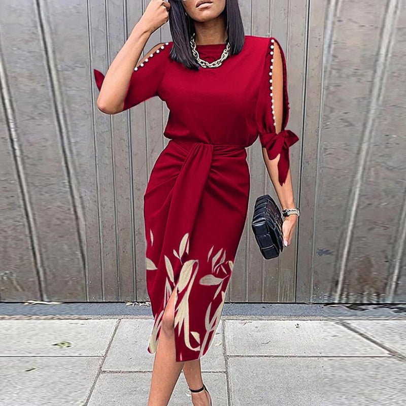 Wine red print